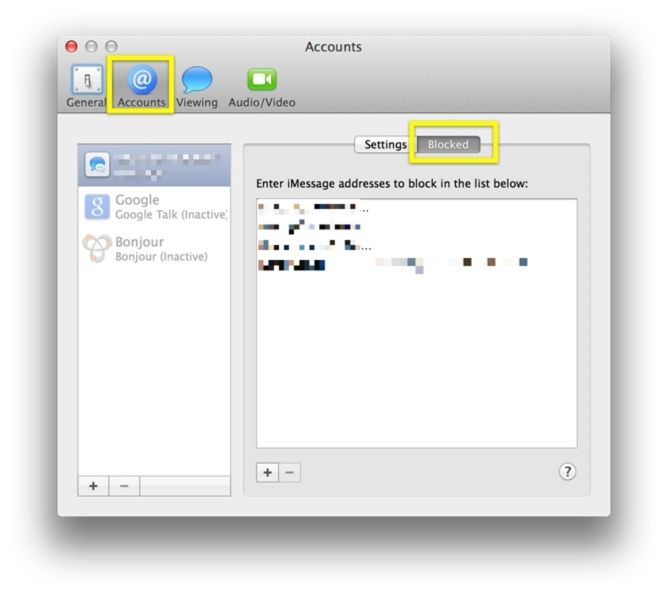 Messages Prefs