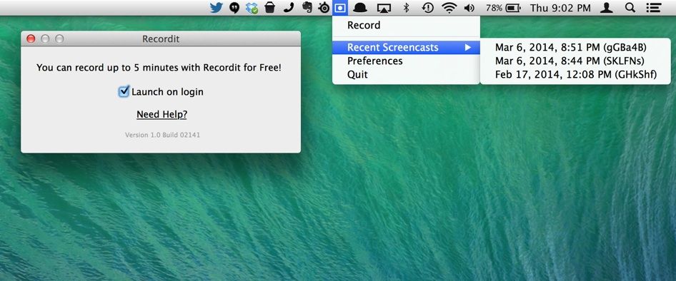 Recordit Screencast