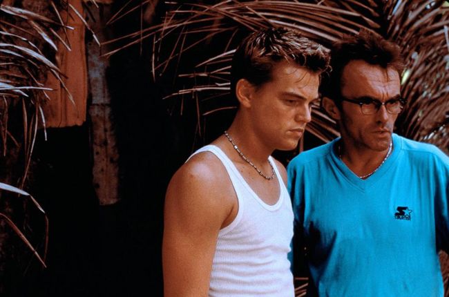 A young DiCaprio being directed by Boyle more than a decade ago.