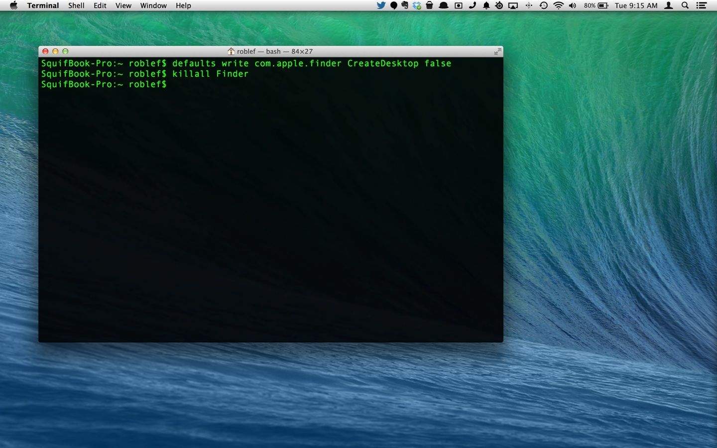 Look, ma! No icons!