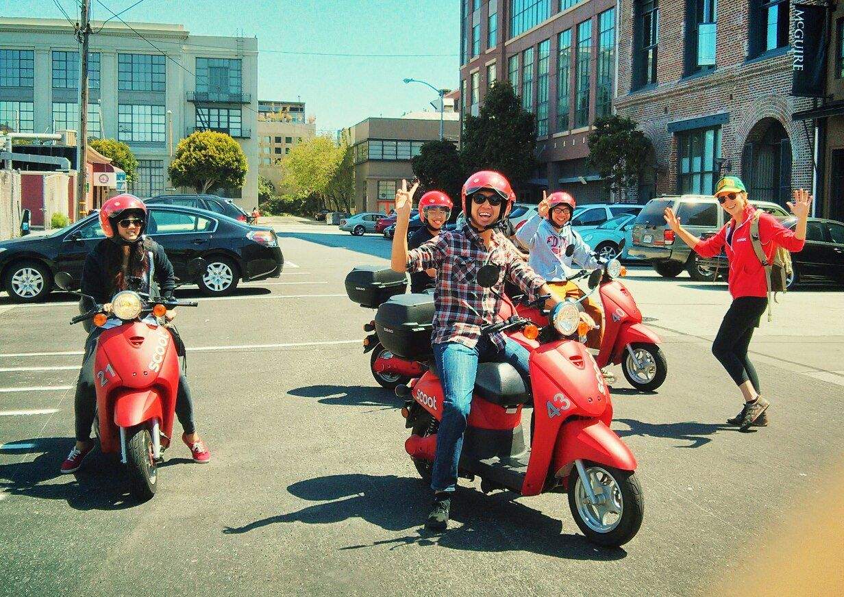 Segway tours are so last year now that Scoot has come out with iPhone-locked scooters. Not only is a scooter the best way to see San Francisco's landmarks, the tiny two-wheelers are more environmentally friendly than those huge double-decker tour buses. Just remember to book your reservation in advance because spots fill up quickly. 

Location: 756 Natoma St., San Francisco
Image: Scoot Networks
