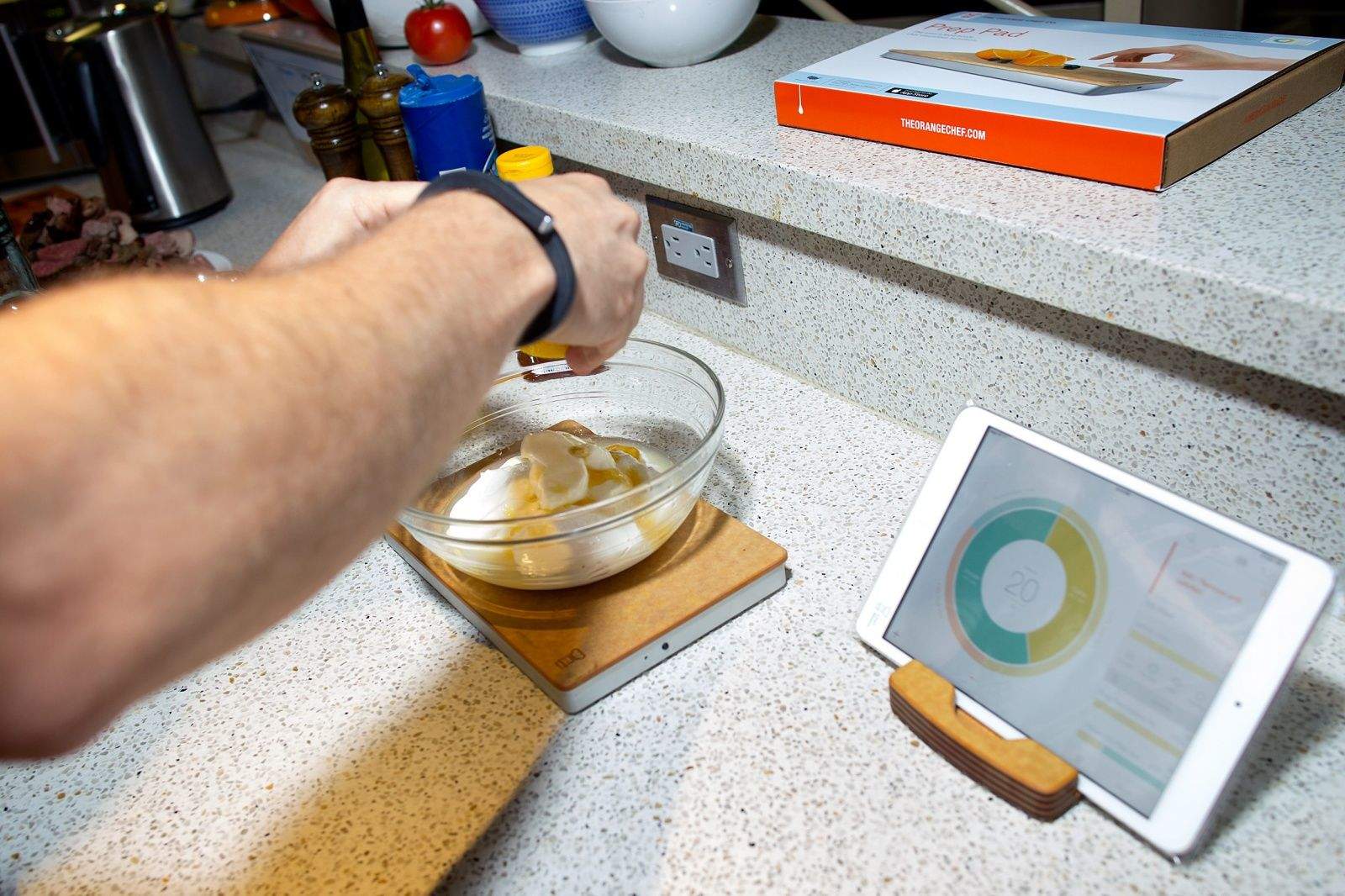 The folks at The Orange Chef prepare lunch in their San Francisco offices with smart scale PrepPad.Photo: Jim Merithew/Cult of Mac