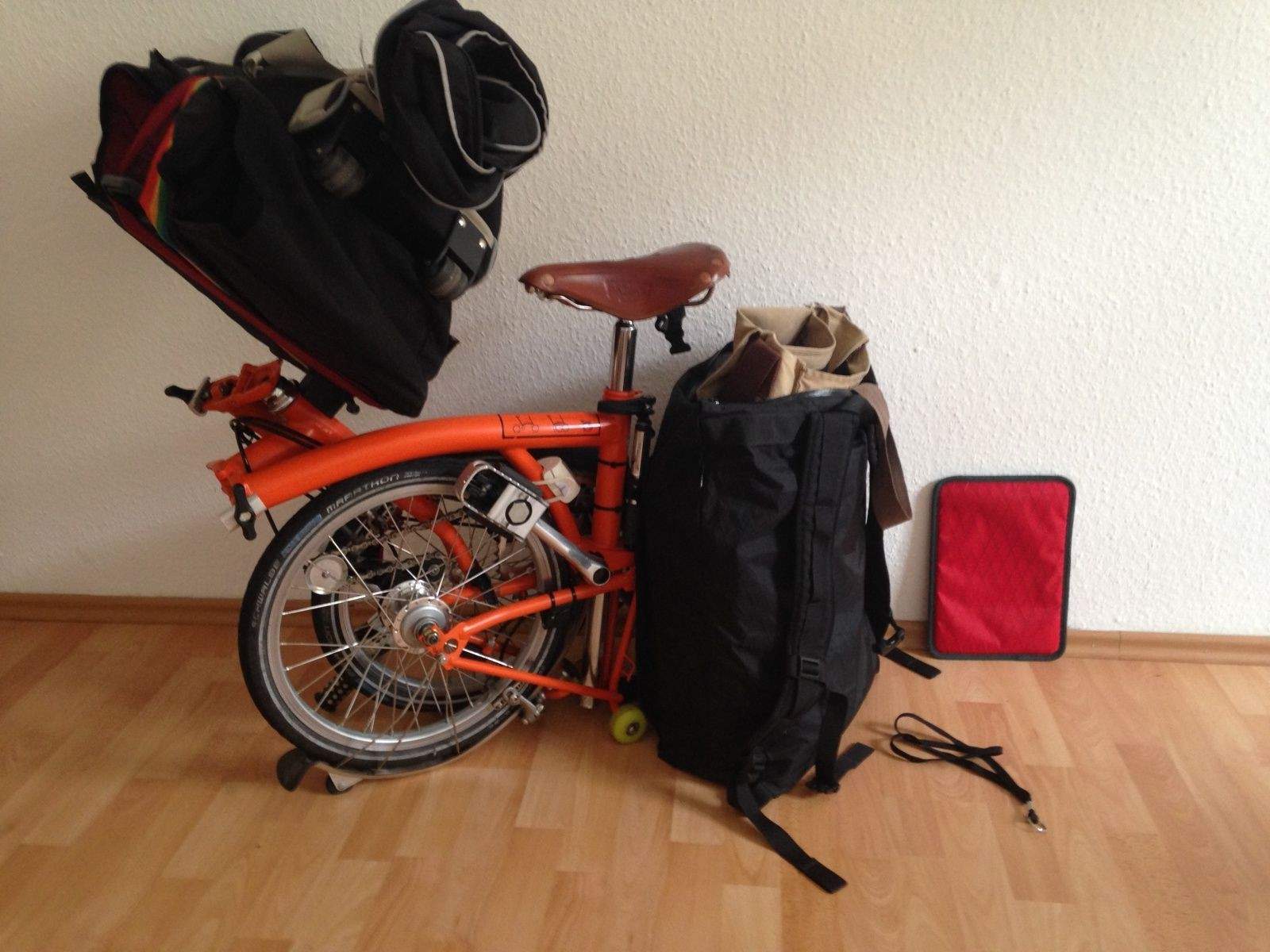 Everything for a couple weeks away, including transport.