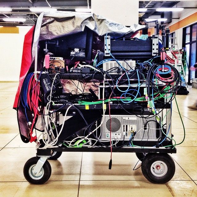 These wires and Mac Pro do some amazing work. Photo: Damian Kulash/Instagram
