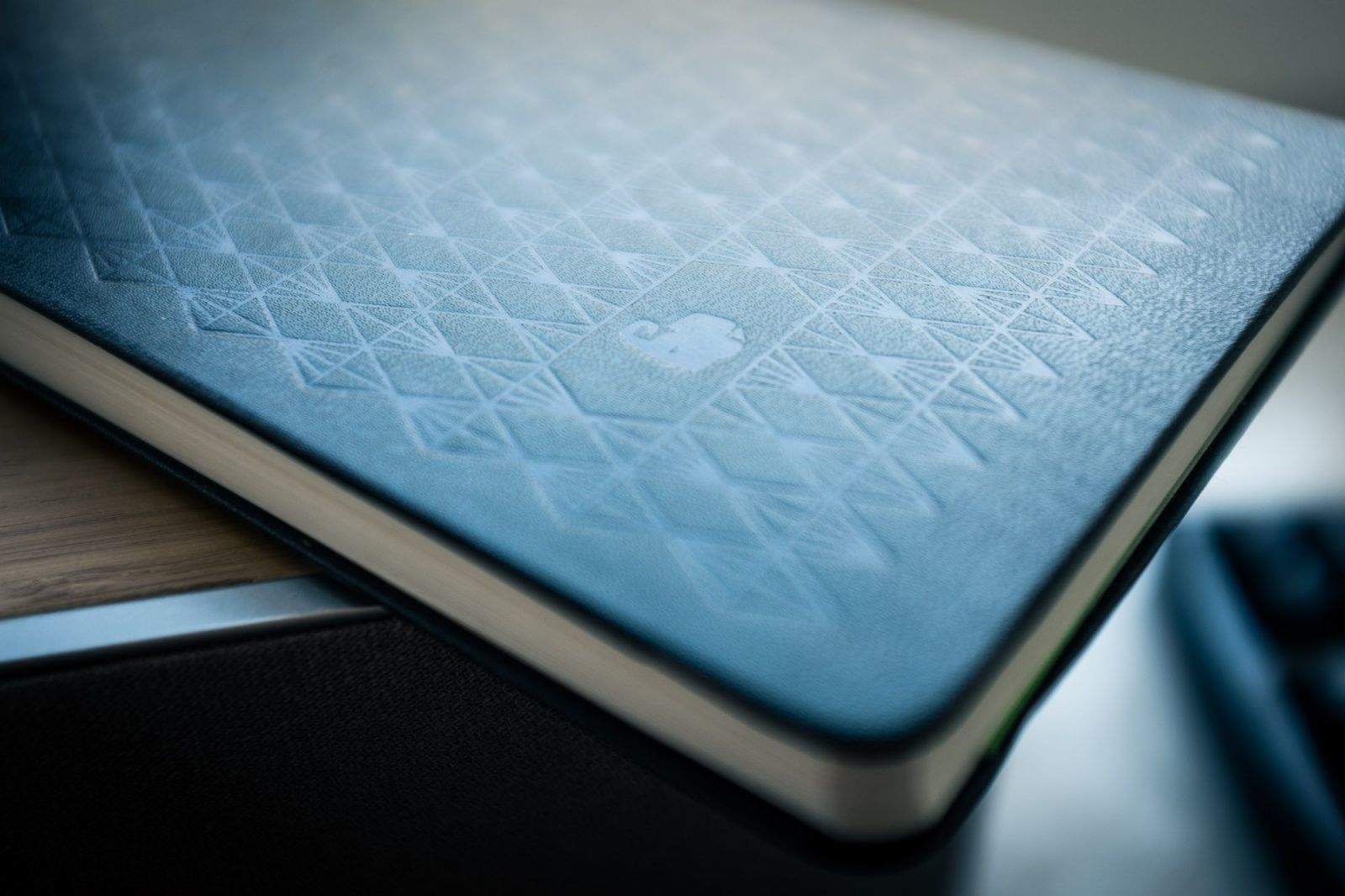 It's worth buying this book just for the pattern embossed on the cover. Photos Charlie Sorrel -- Cult of Mac