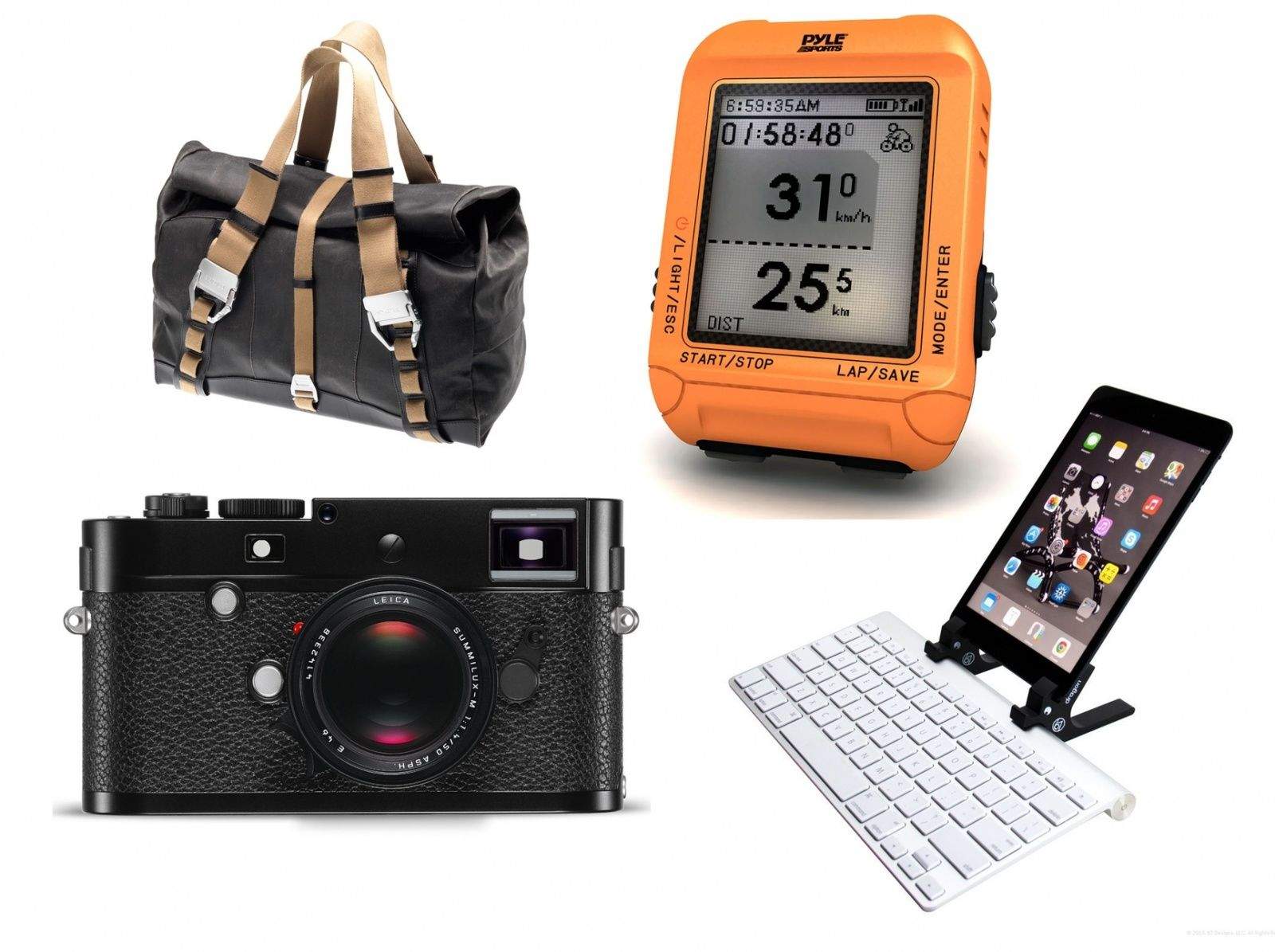 Bags, bags, bags. Literally – there are three hot bags in this week’s gadget roundup, and if you buy them all, you’ll be out by around a grand. Or you could buy the ultra-expensive Leica M-P, a new camera so minimal it doesn’t even have the trademark red dot on the front, yet still costs $8,000. Or you can go to the other end of the price range and pick up LensBaby’s new iPhone optic for just $70. And that’s just the beginning…