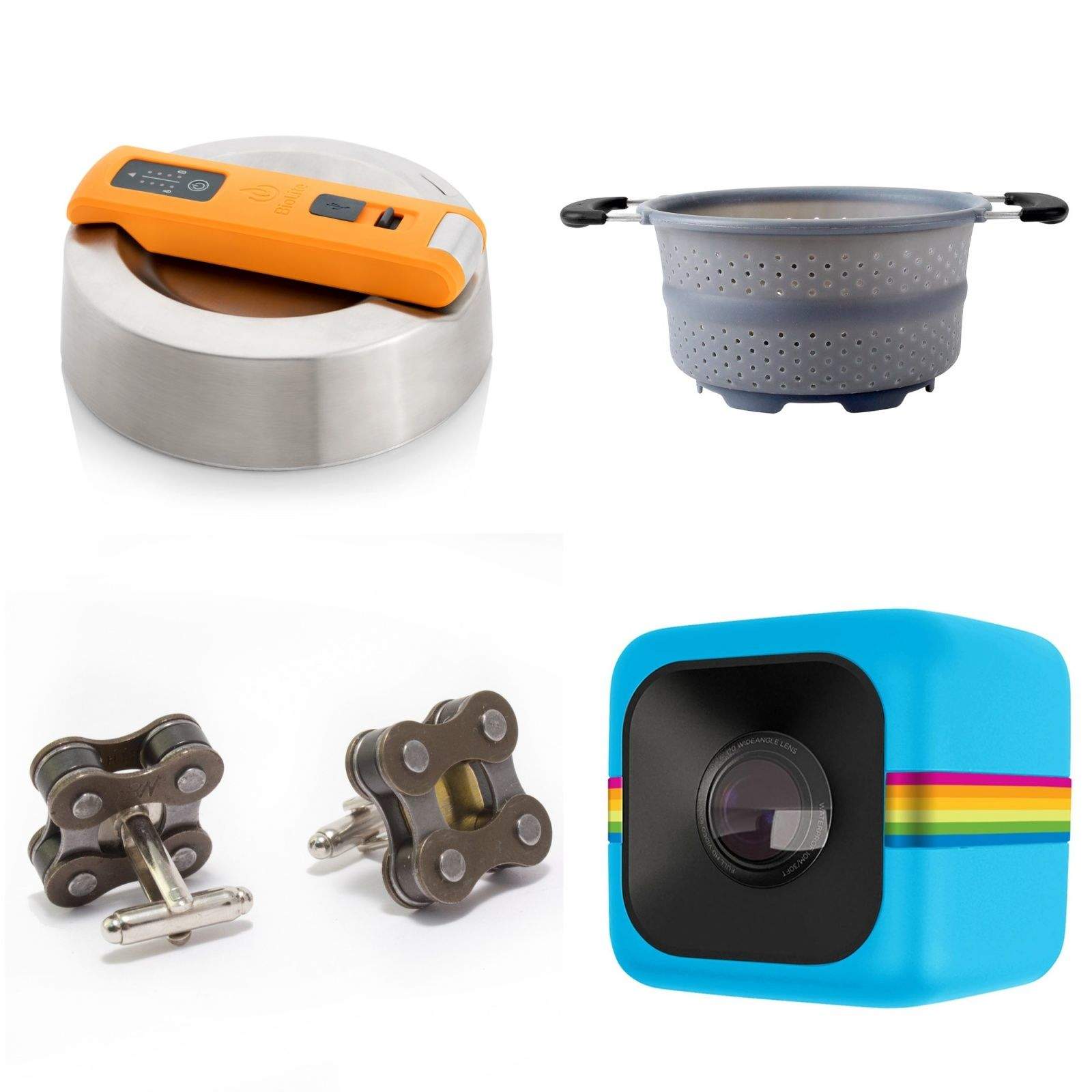 Cooking, charging, carrying and, uh, cufflinking. Yes, this week’s Gadget Watch is all about the c-word. We even have a cubic camera, a keyboard with a nipple (which doesn’t start with 