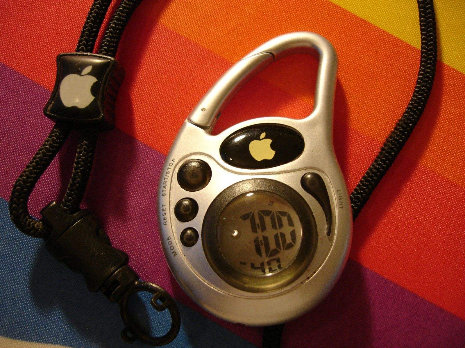 It came from the 90s: this sporty stopwatch with logo lanyard is sure to make you stand out on the track and field and is quite a steal at $89.99.