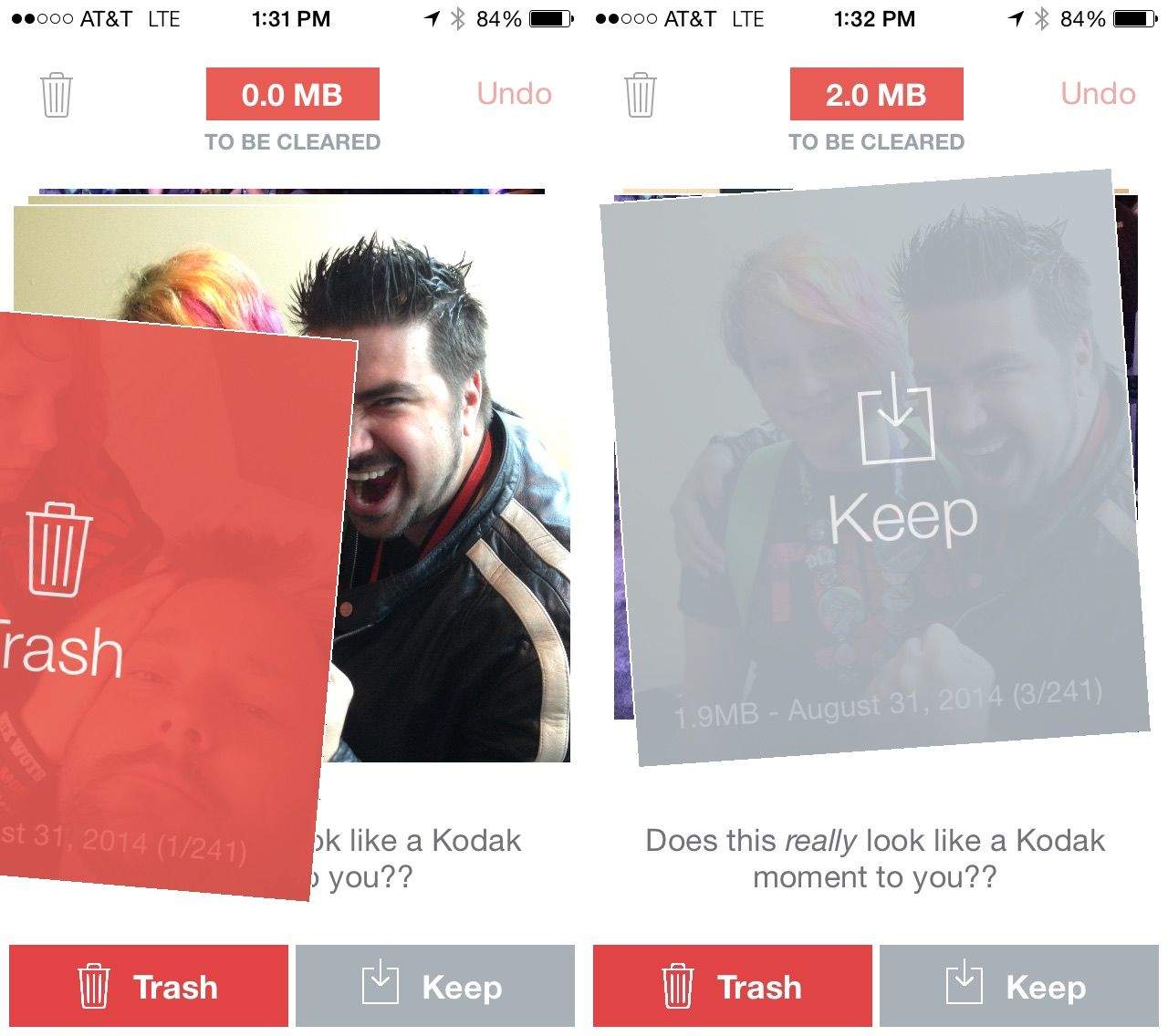 Flic your photos left or right, Tinder-style, for super fast sorting. Screenshots: Cult of Mac