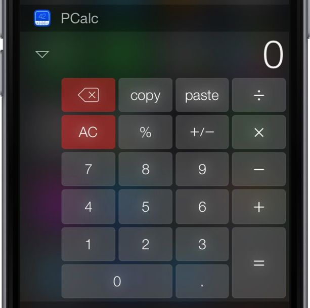 PCal widget