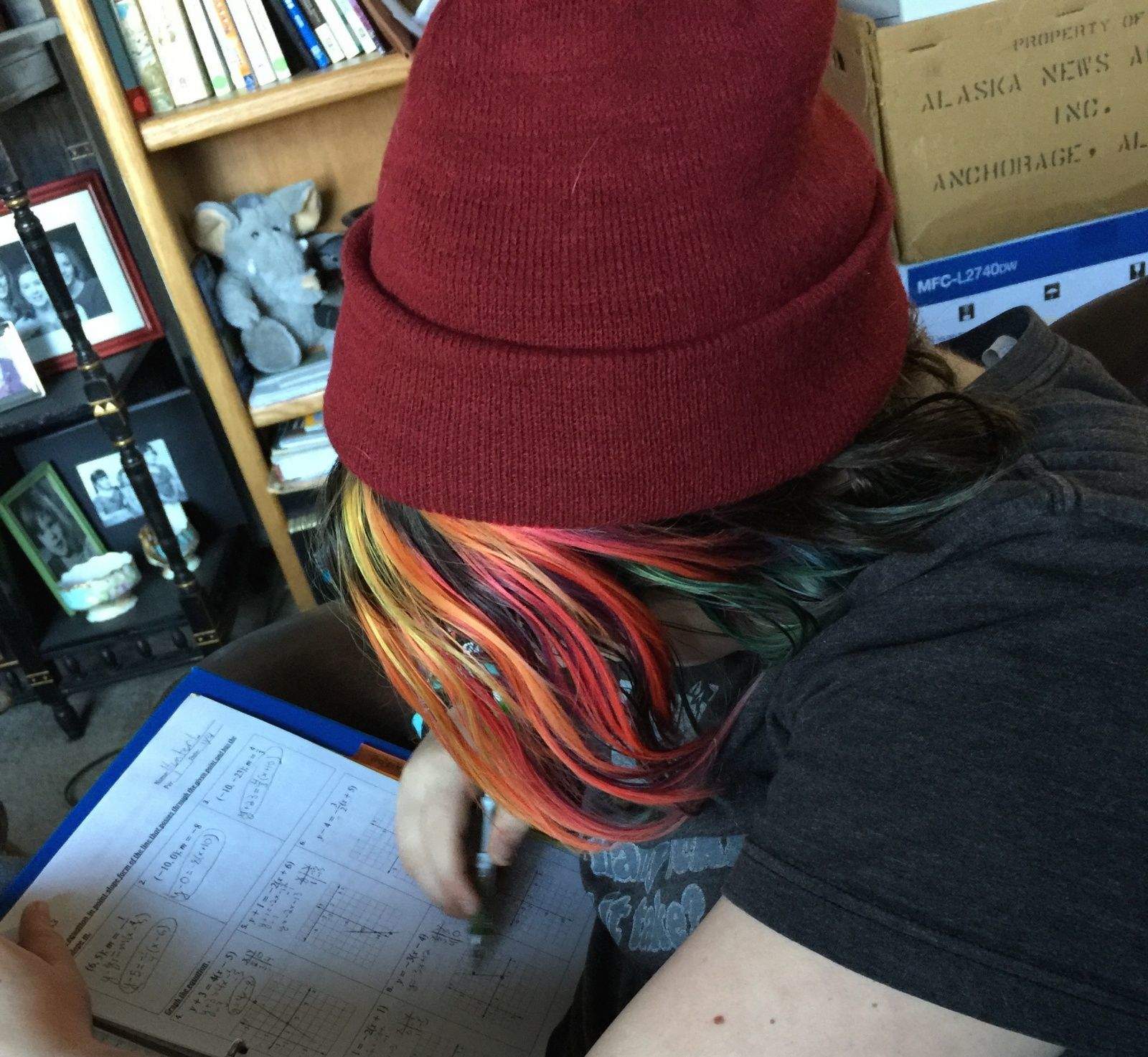 The girl at work. Photo: Rob LeFebvre, Cult of Mac
