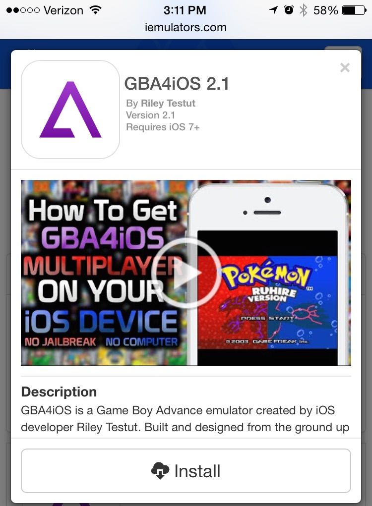 GBA4iOS is back, and works on iOS 8.1, no jailbreak required. Photo: Cult of Mac