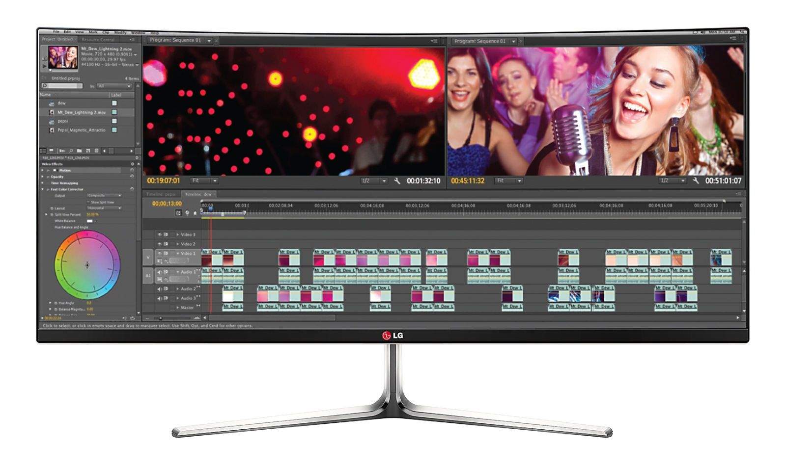 With it's giant 21:9 curved face, the LG 34UC97 UltraWide display delivers stunningly crisp imagery. Photo: LG Electronics
