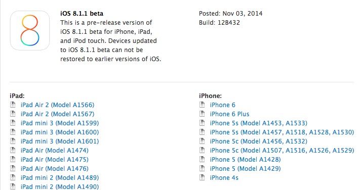 iOS 8.1.1 is imminent. Photo: Cult of Mac