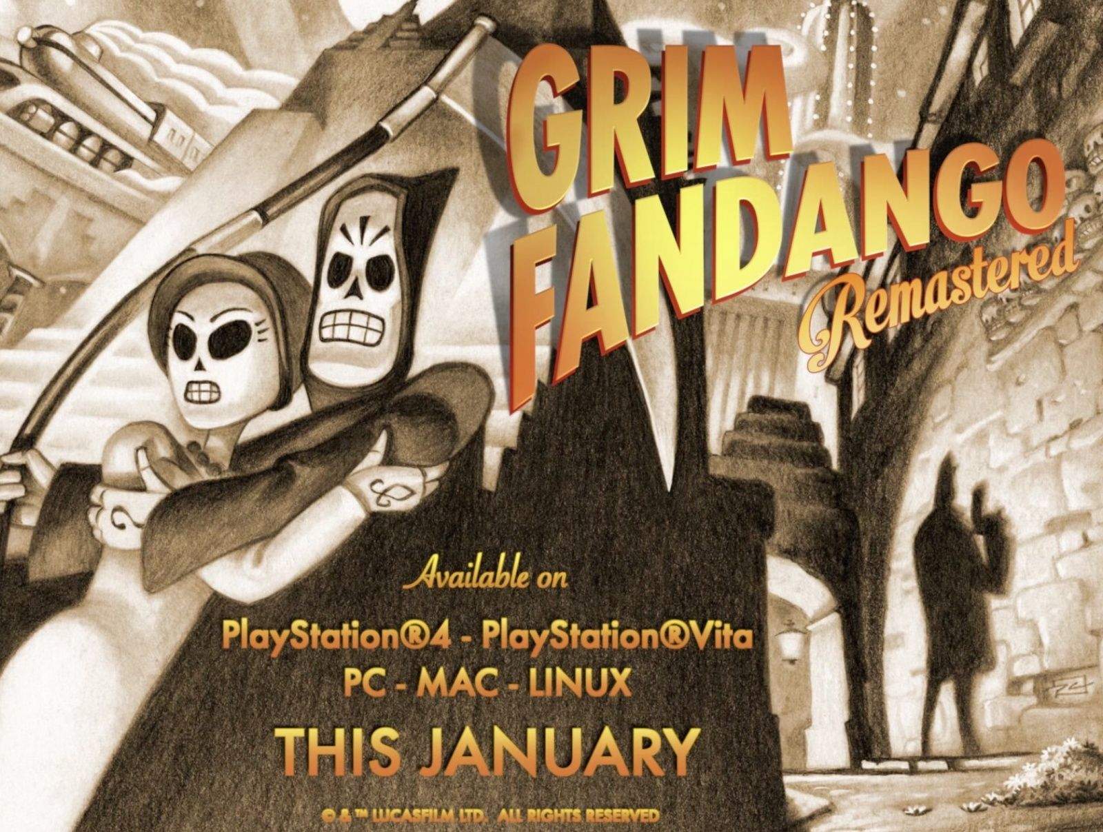 Now we can all play this classic adventure game on our Macs. Photo: DoubleFine Productions
