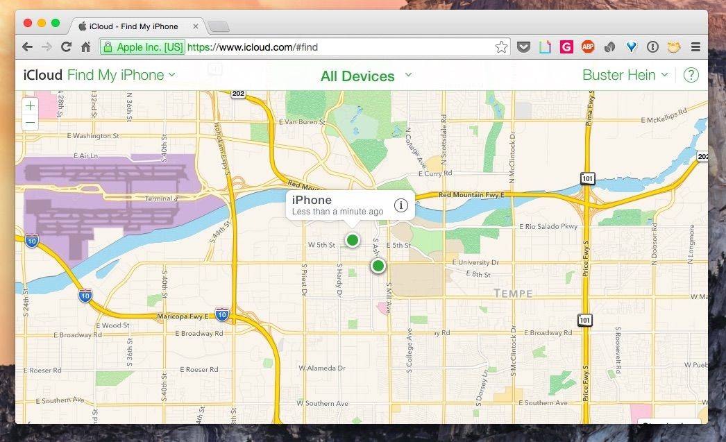 iCloud.com is free of Google Maps. Photo: Cult of Mac