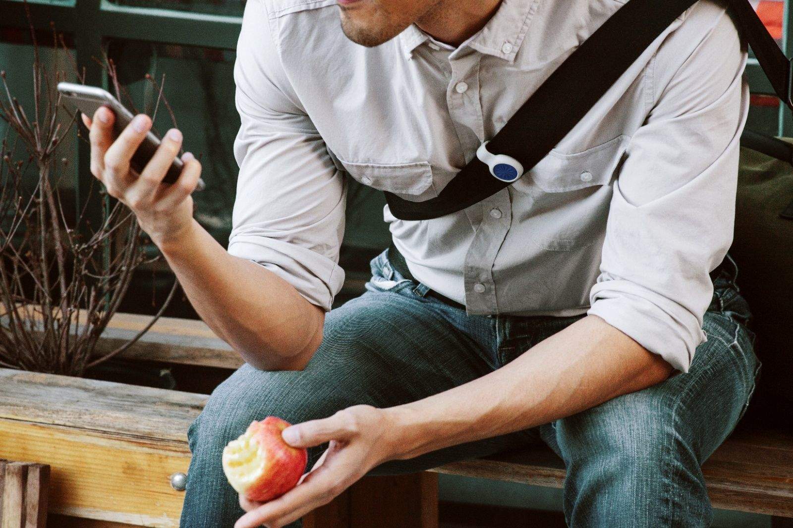 One of the neatest things about Jawbone's UP Move is just how versatile it is. You can clip it on anywhere.  Photo: Jawbone