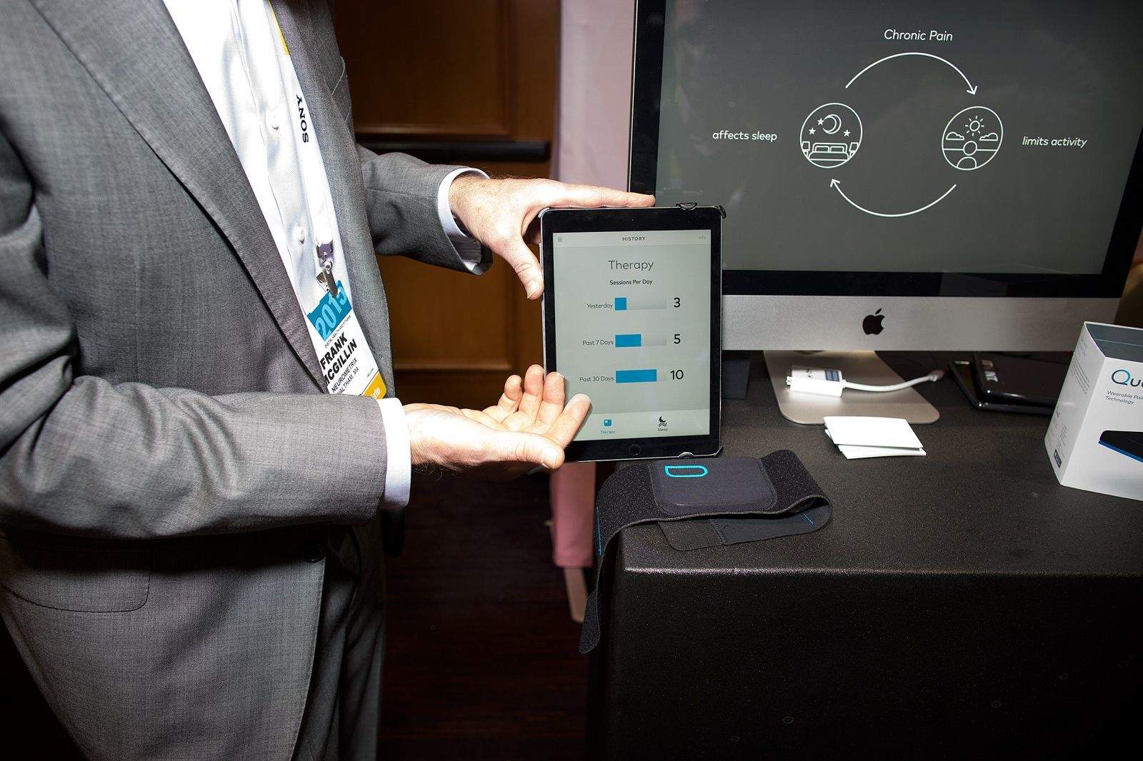 Quell is designed to alleviate chronic pain. Photo: Jim Merithew/Cult of Mac