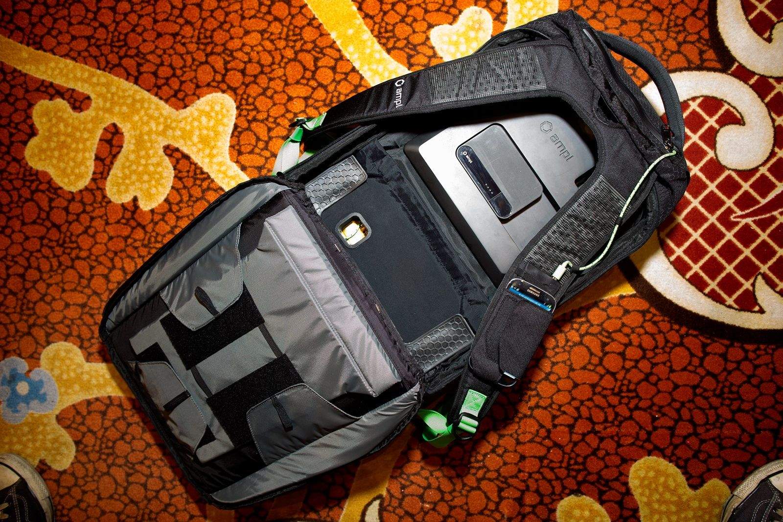 Ampl backpack is all charged up. Photo: Jim Merithew/Cult of Mac