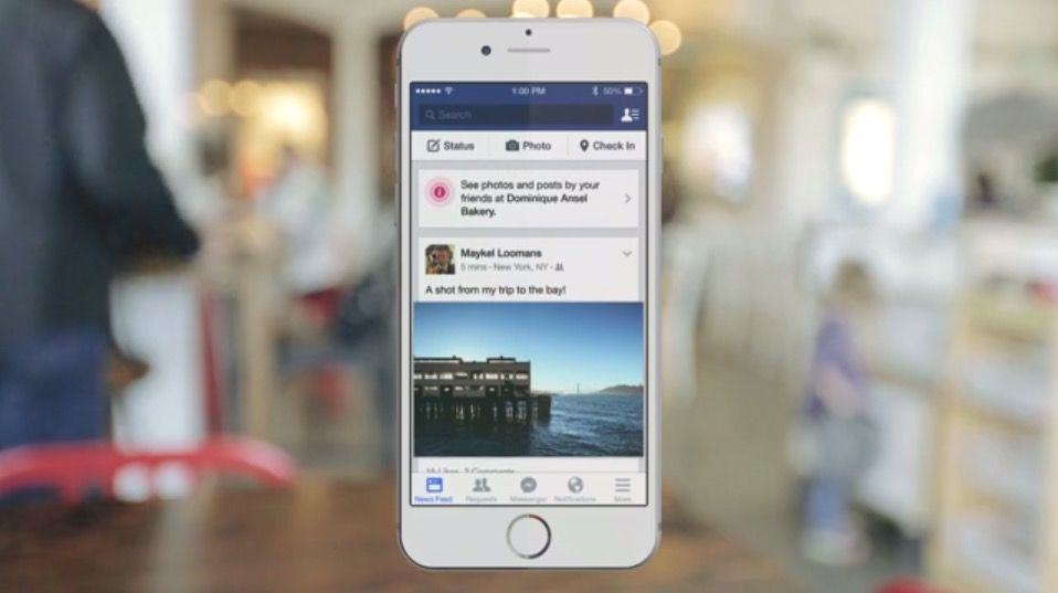Facebook's getting place recommendations. Photo: Cult of Mac
