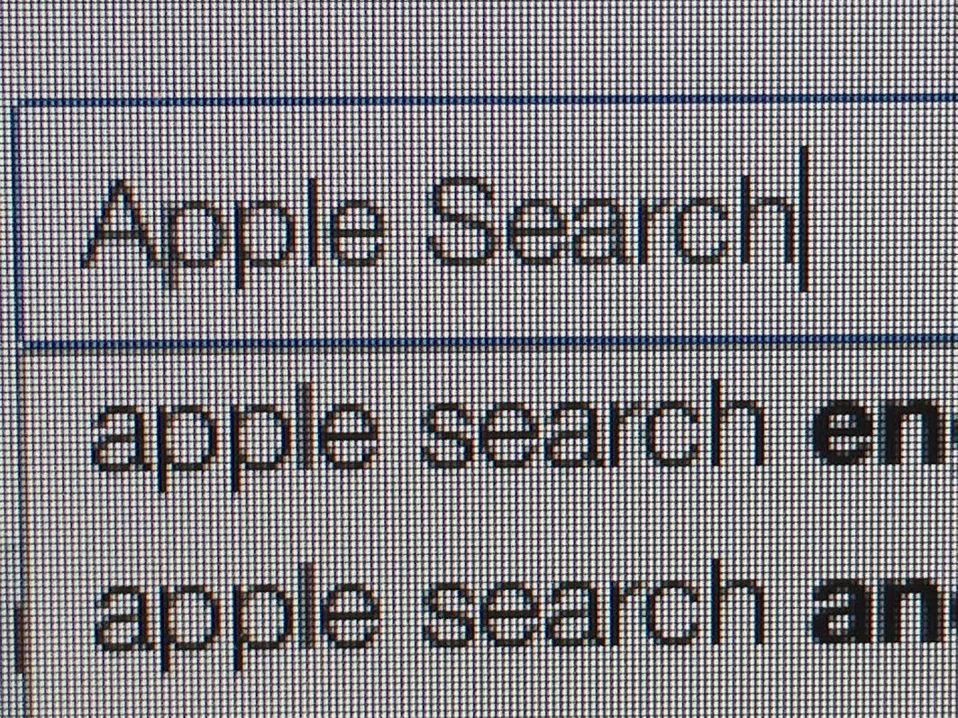 Apple search