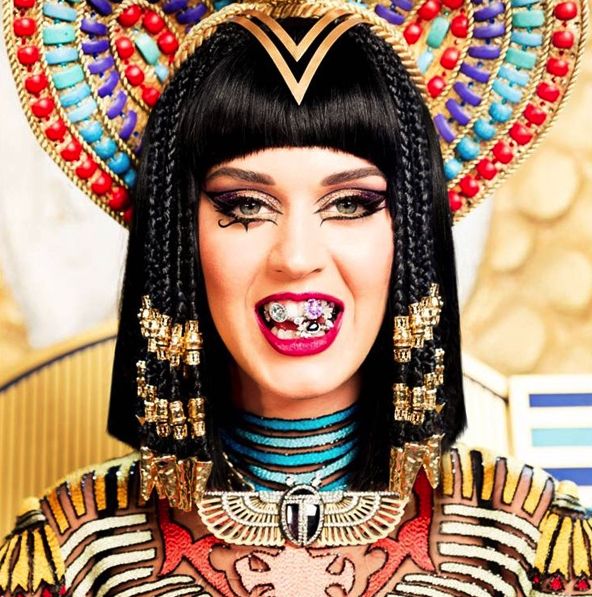 What's that in your teeth, Katy? The savings of tween girls we assume. Photo: Capitol Records