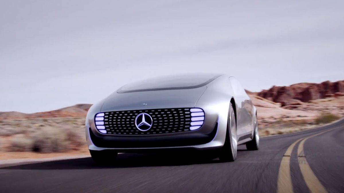 Mercedes concept car from CES 2015. Photo: Mercedes