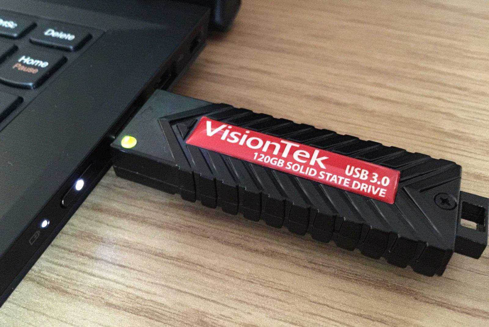 VisionTek's USB Pocket SSD gives you 120GB of super-fast storage. Photo: Killian Bell/Cult of Mac