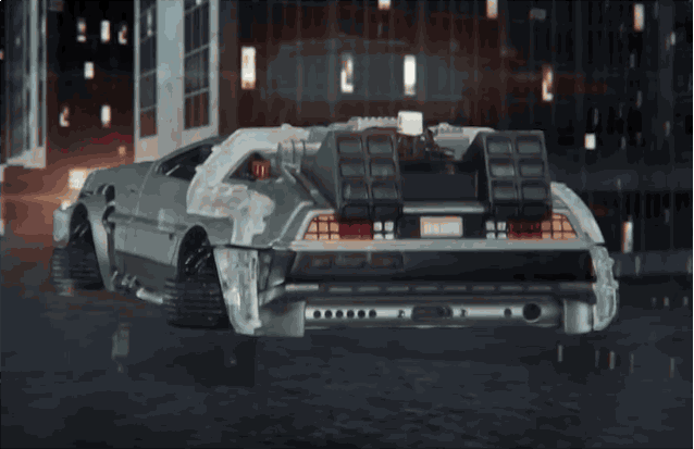 Bandai's case turn the iPhone into a DeLorean. Photo: Bandai