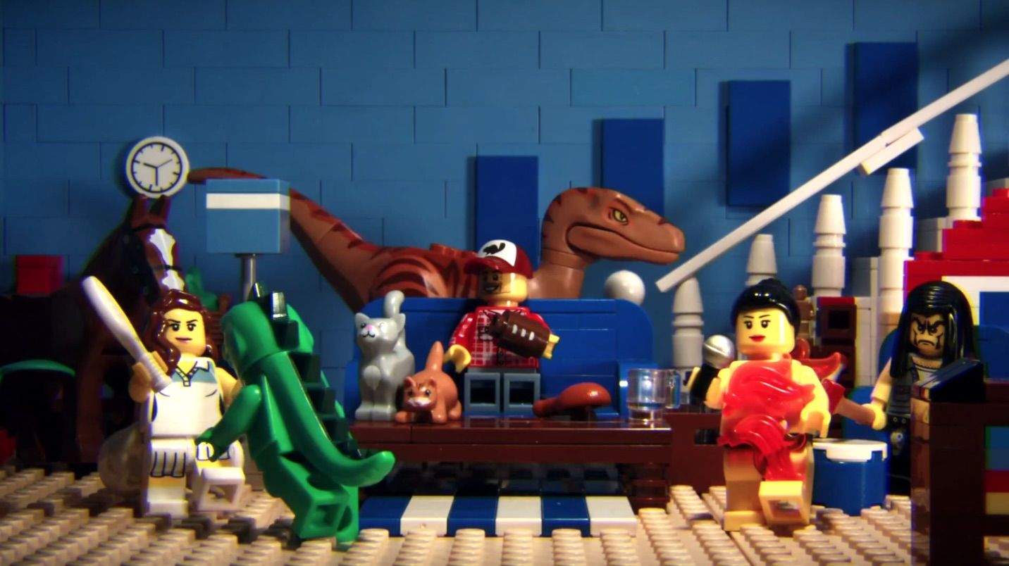 Building a better Super Bowl ad brick by brick. Photo: A+C Studios