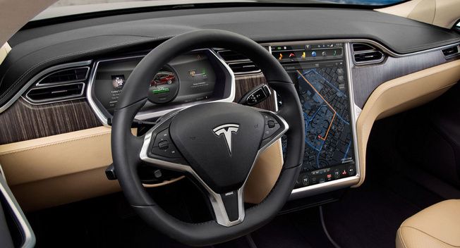 tesla model s interior