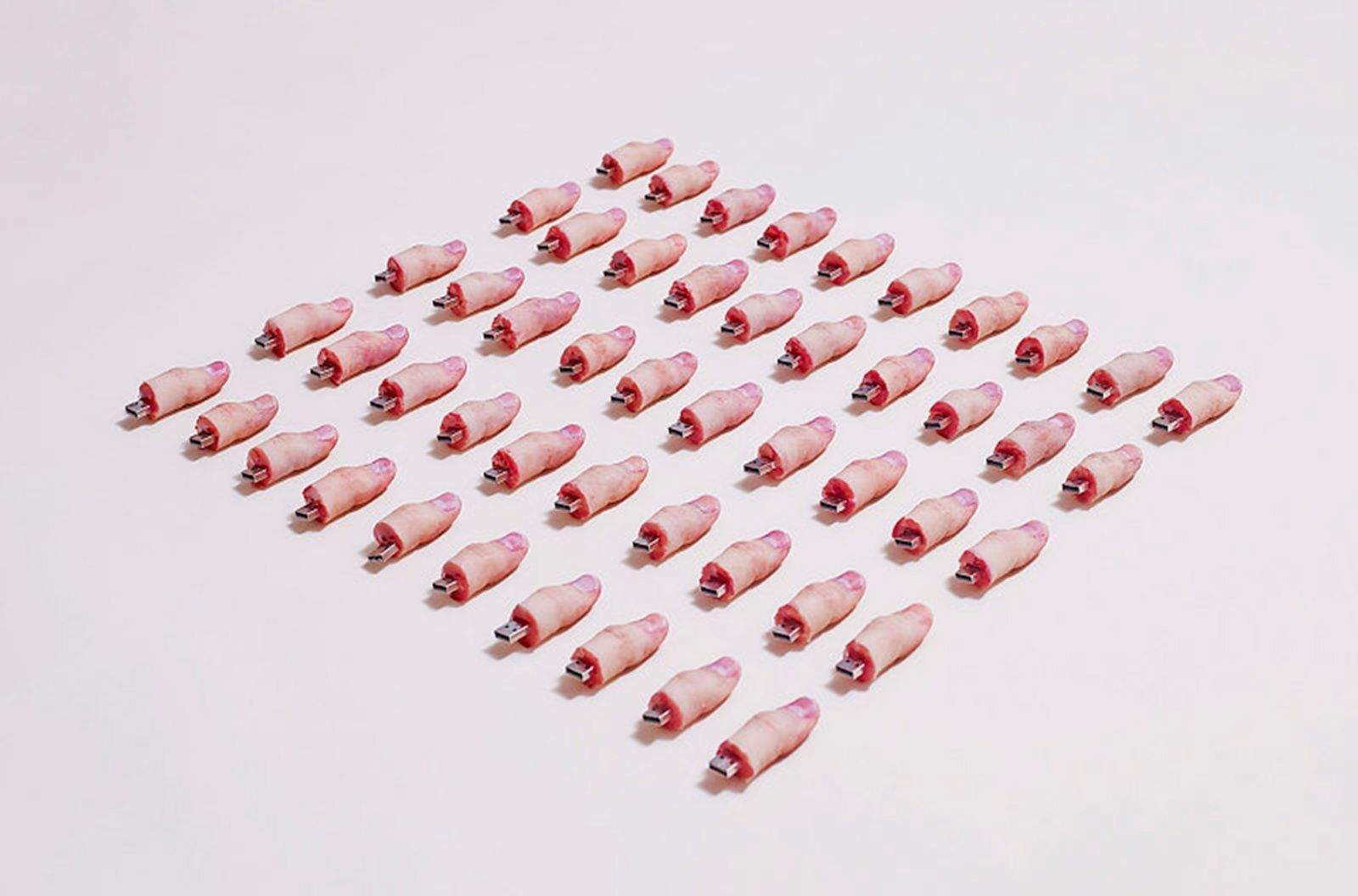 Photographer Justin Paulsen made severed thumb drives to send to art directors. Photo: Justin Paulsen