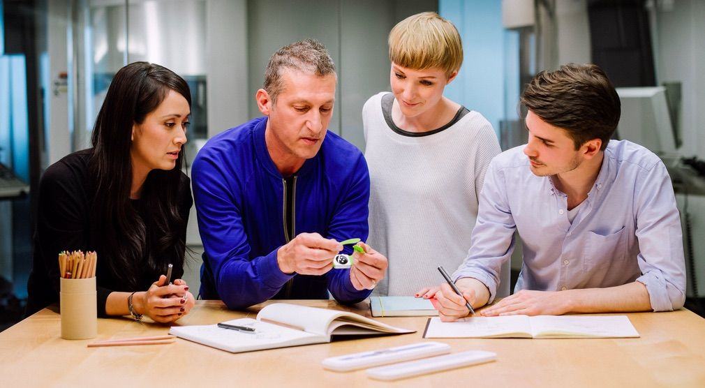 Is that an Apple Watch band box sitting on the tablet? Photo: Apple
