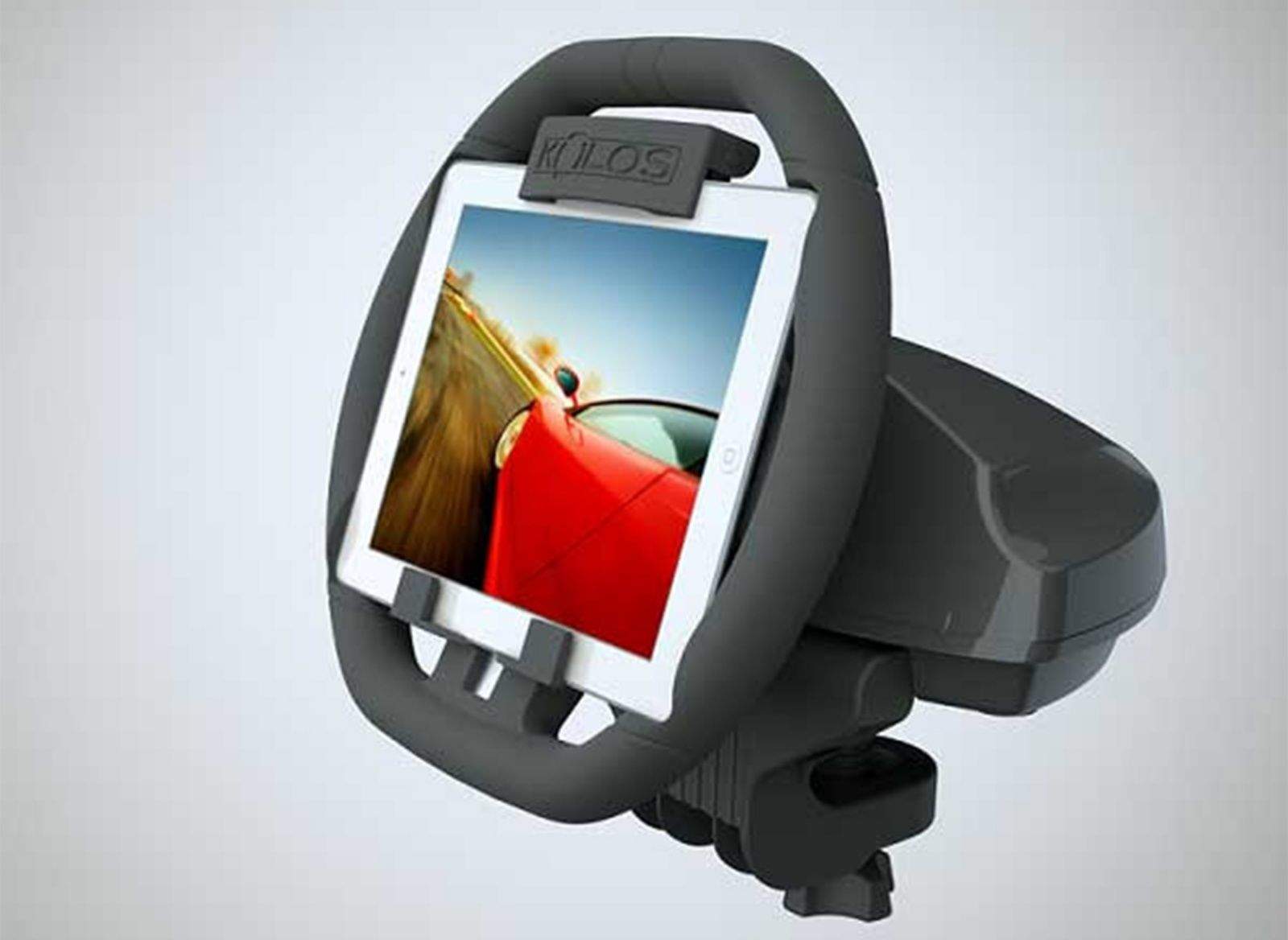 The KOLOS gaming wheel is for iPad gamers who want a more realistic and comfortable experience with driving games. Photo: KOLOS