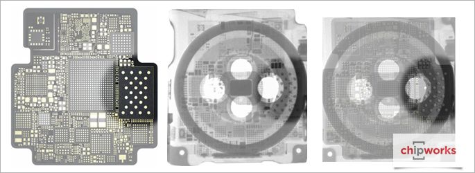 The Apple Watch sure looks cool under X-Ray. Photo: Chipworks