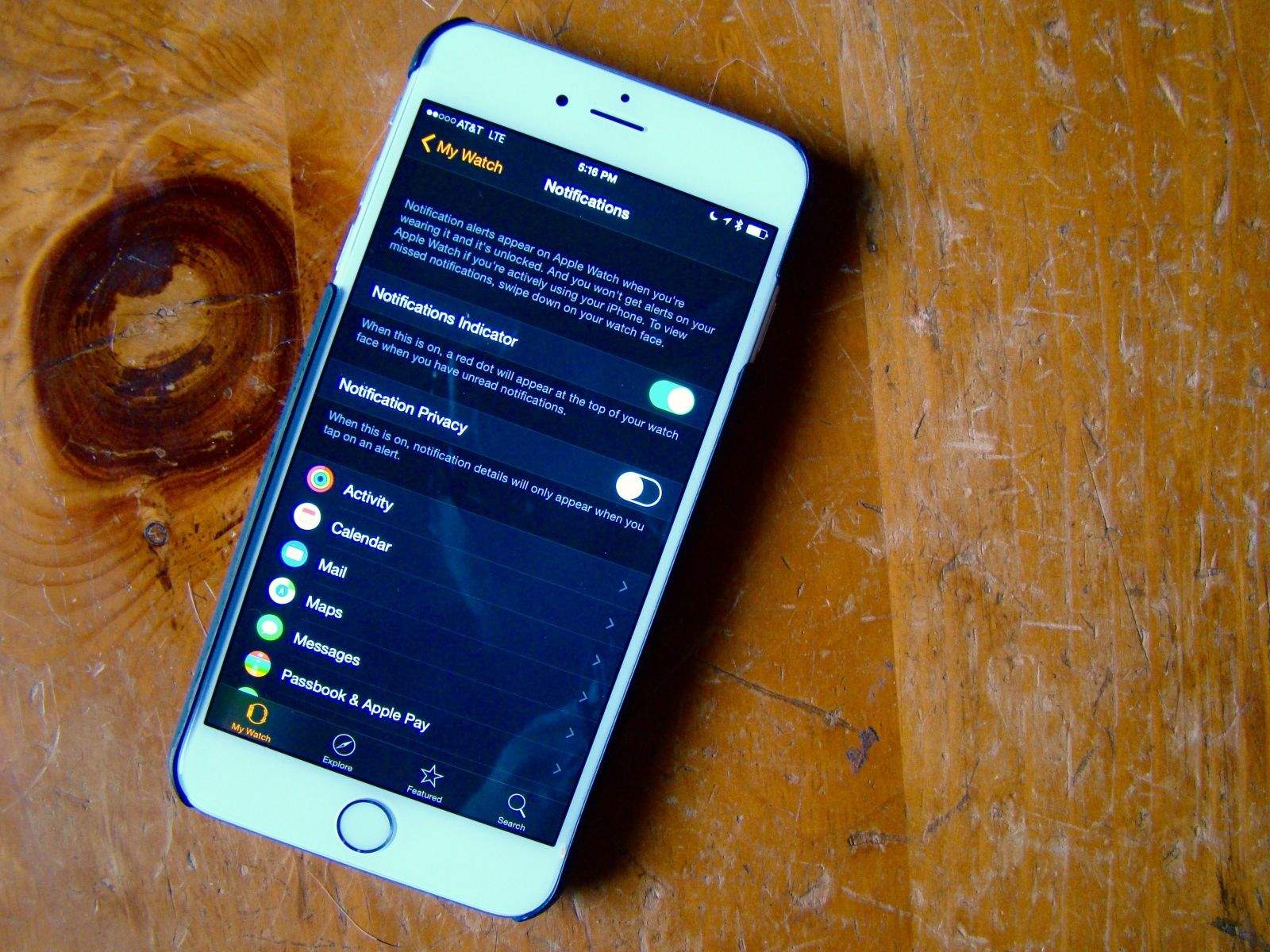Manage your Apple Watch Notifications from your iPhone. Photo: Rob LeFebvre/Cult of Mac