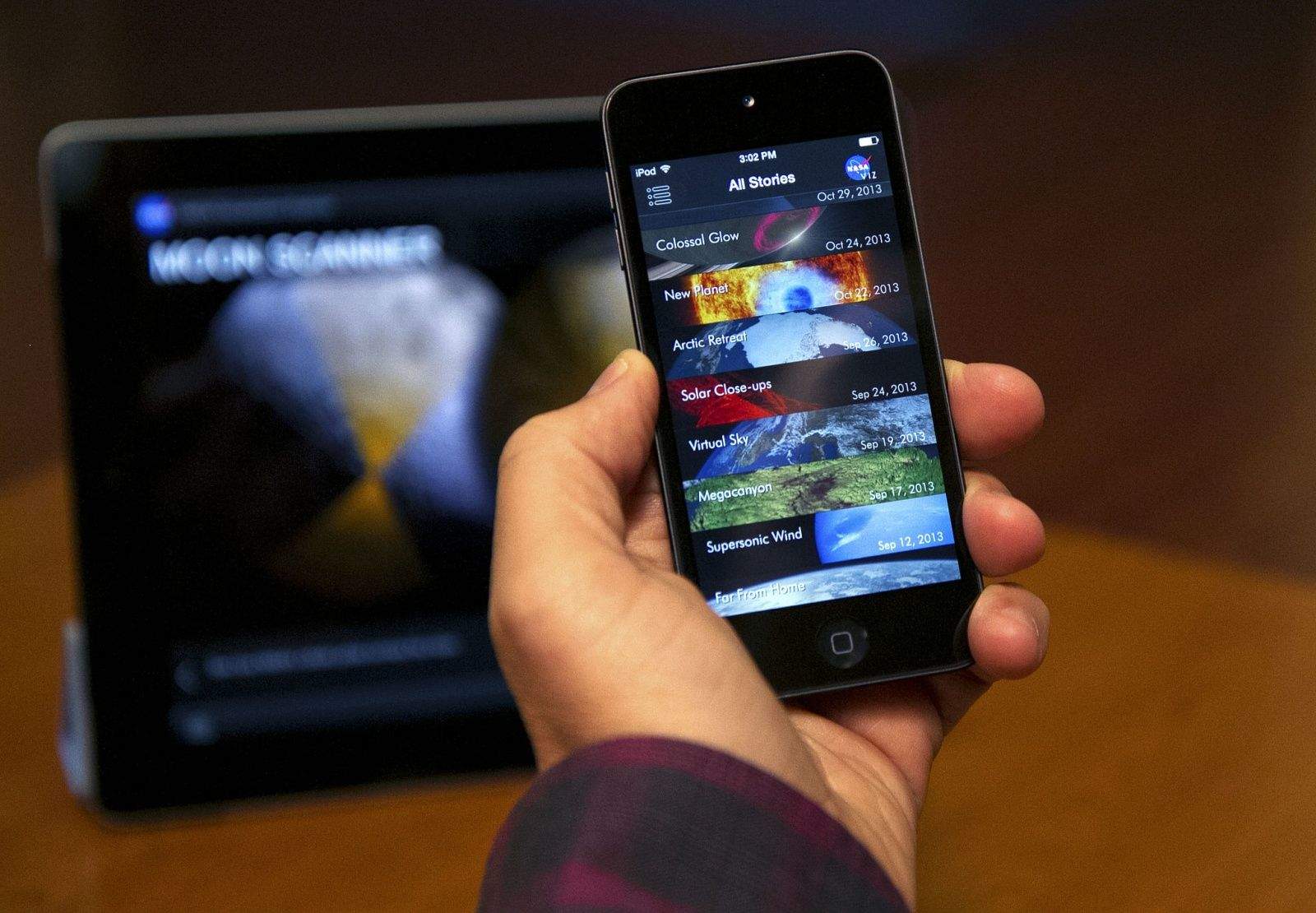 The NASAViz Universal app. Photo: NASA Goddard Space Flight Center/Flicker CC