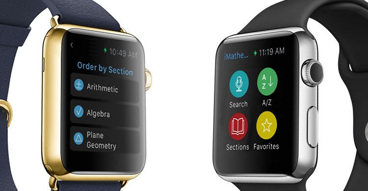iMathematics puts infinite cheat sheets on your wrist. Photo: Mobixee