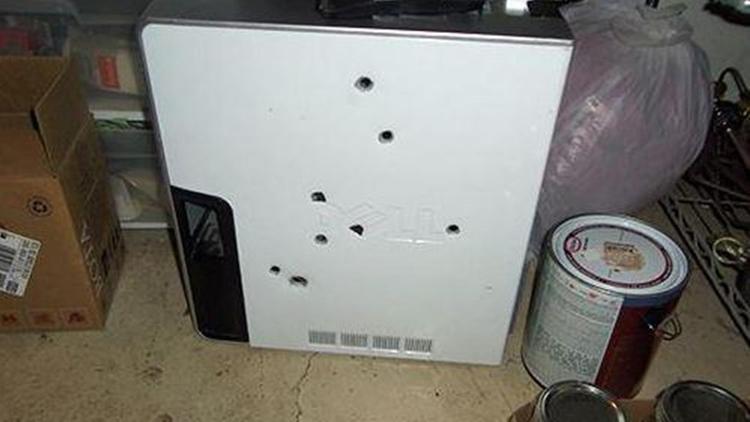 Dude, you got a Dell, what did you expect? Photo: Columbia Springs Police Department