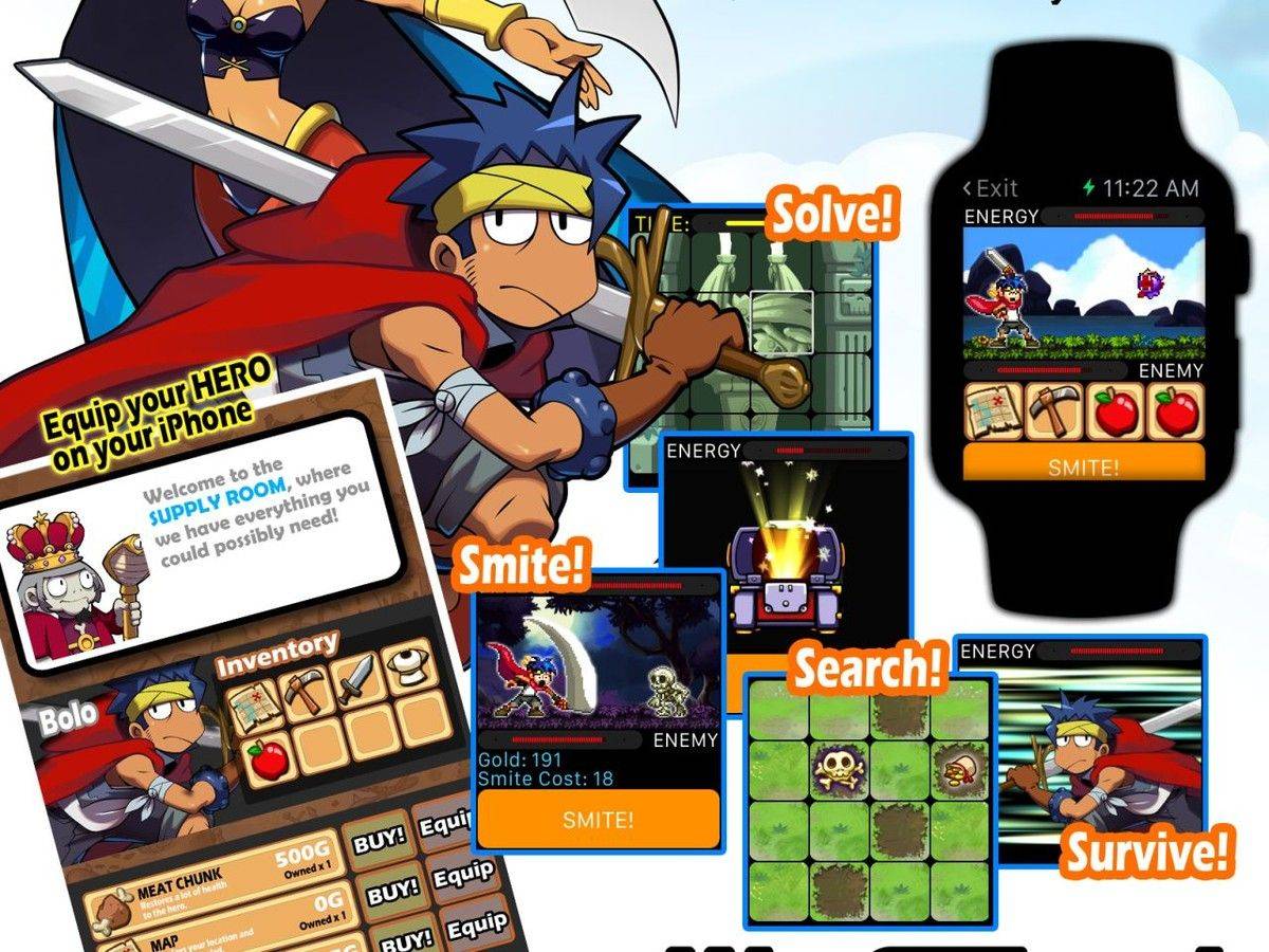The first real Apple Watch game is almost here. Photo: WayForward