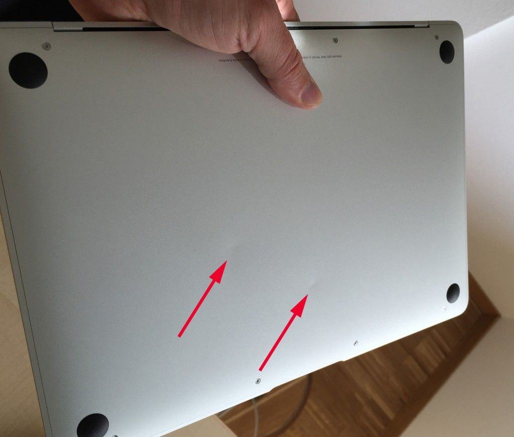 Some users are complaining their new MacBooks come pre-dented. Photo: