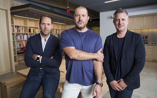 Alan Dye, Jony Ive and Richard Howarth.