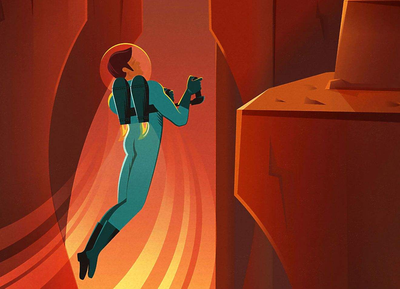 SpaceX's vintage-style travel posters will lure you to Mars.