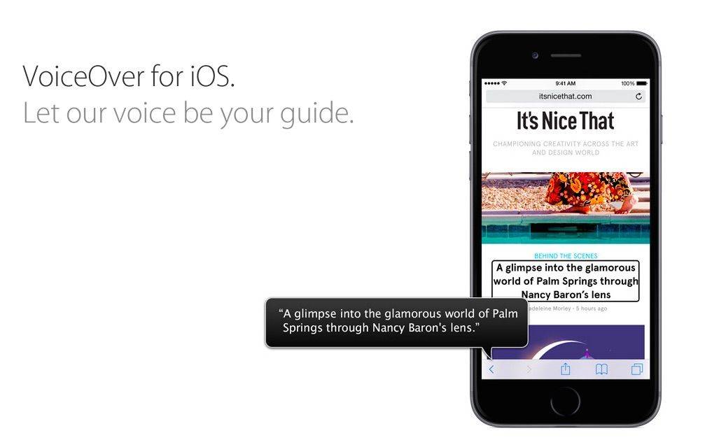 Apple's focus on accessibility isn't going unrecognized.