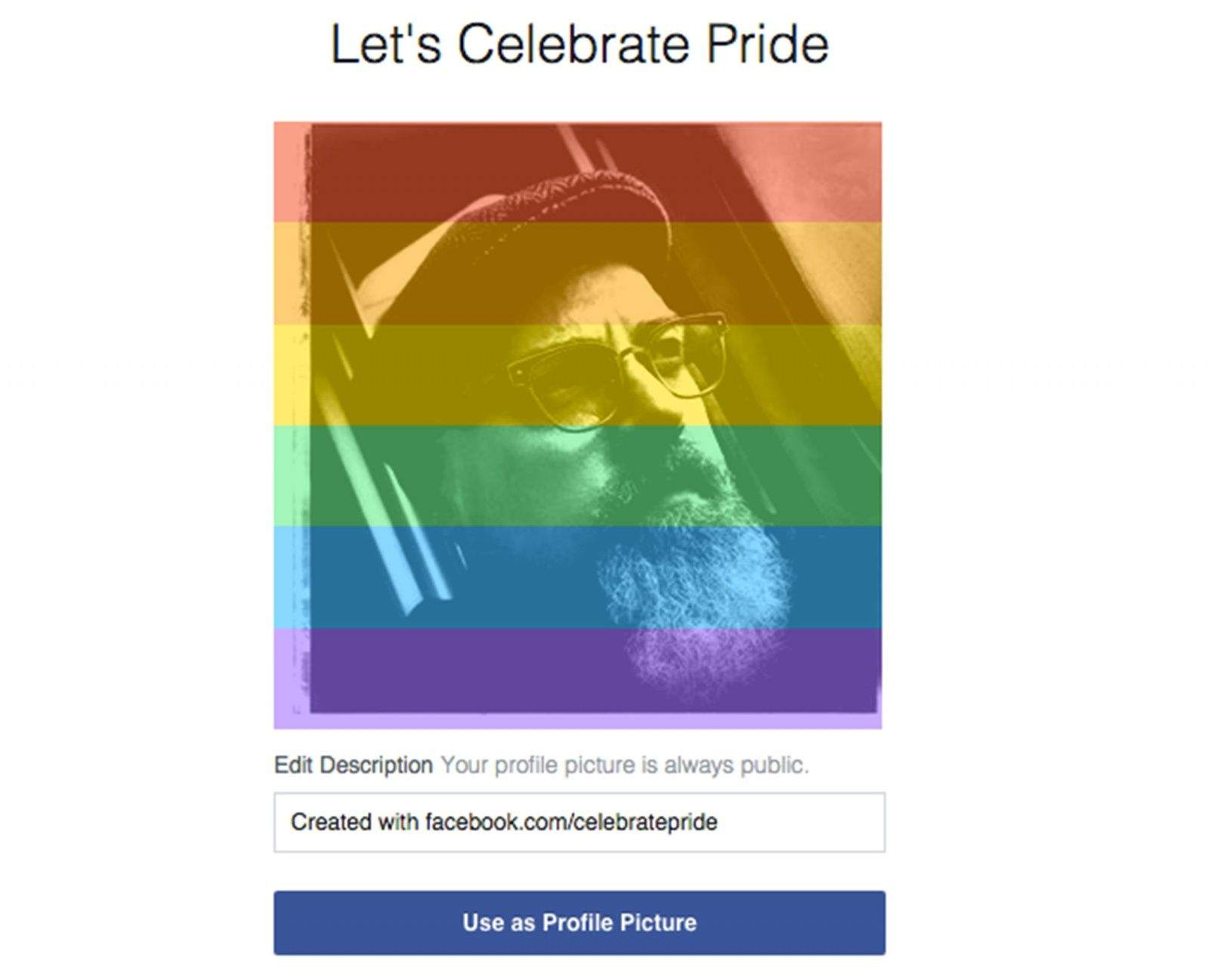 Facebook helps you celebrate Friday's Supreme Court ruling with a rainbow filter for your profile picture.