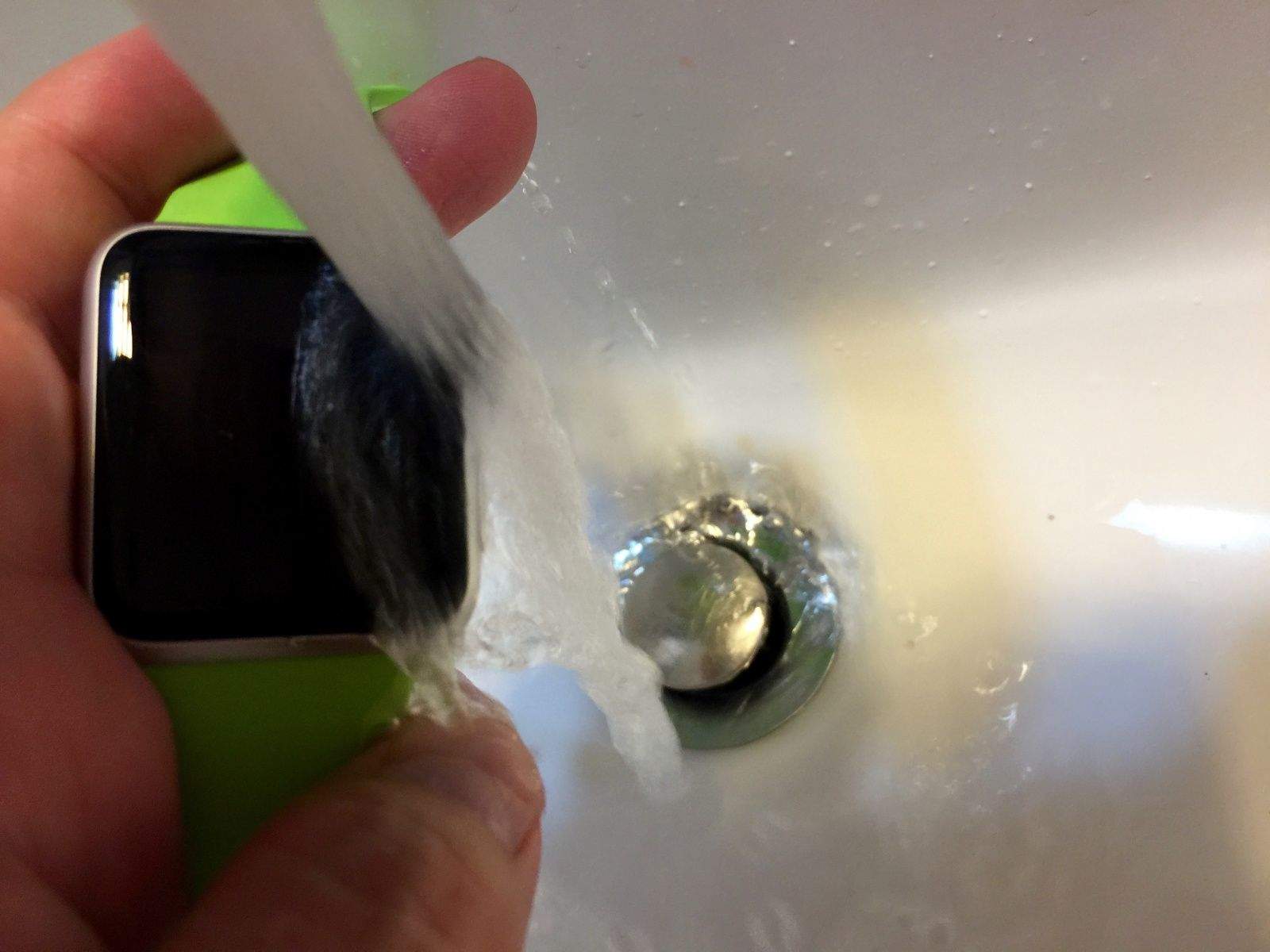 Yikes! Water and electronics still freak me out.