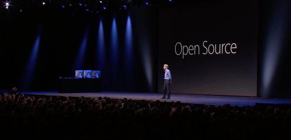 Apple makes Swift open source at WWDC 2015.