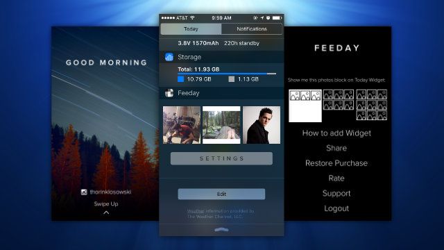 Feeday puts Instagram right in your Notification Center.