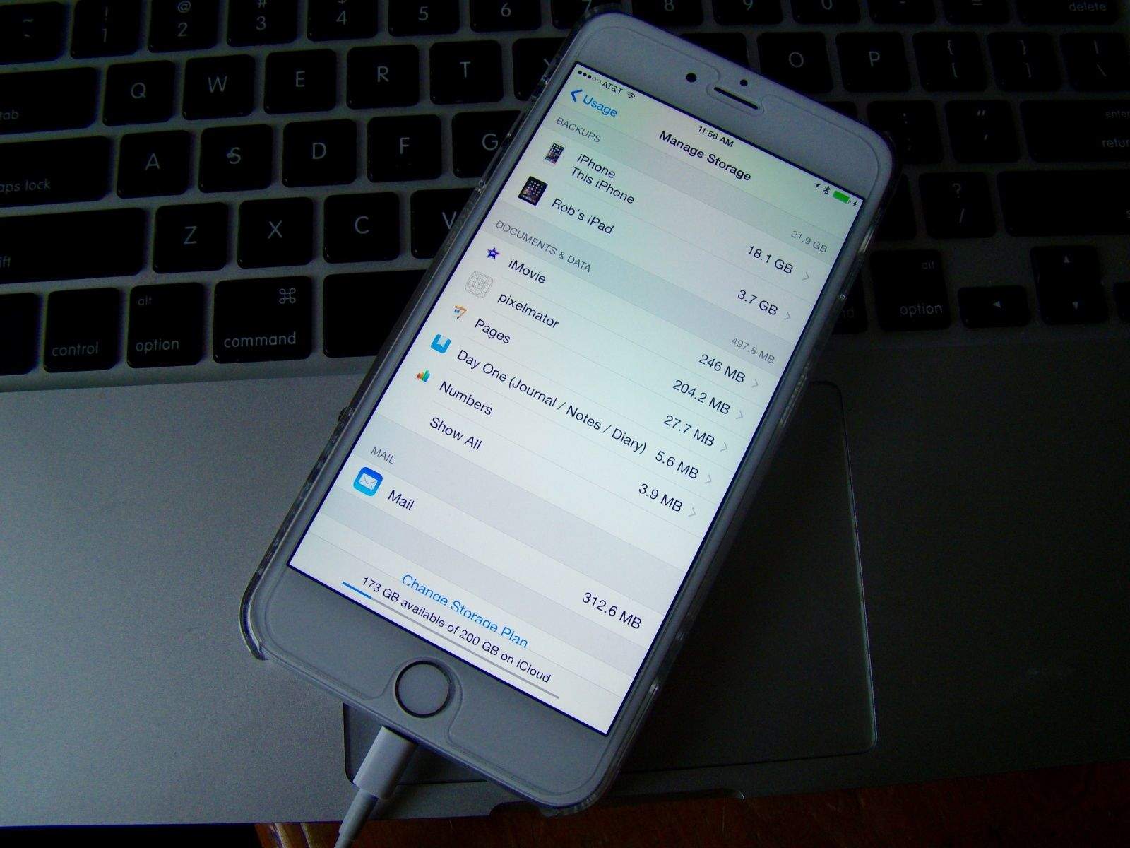 Clean up iCloud to make room for bigger backups.