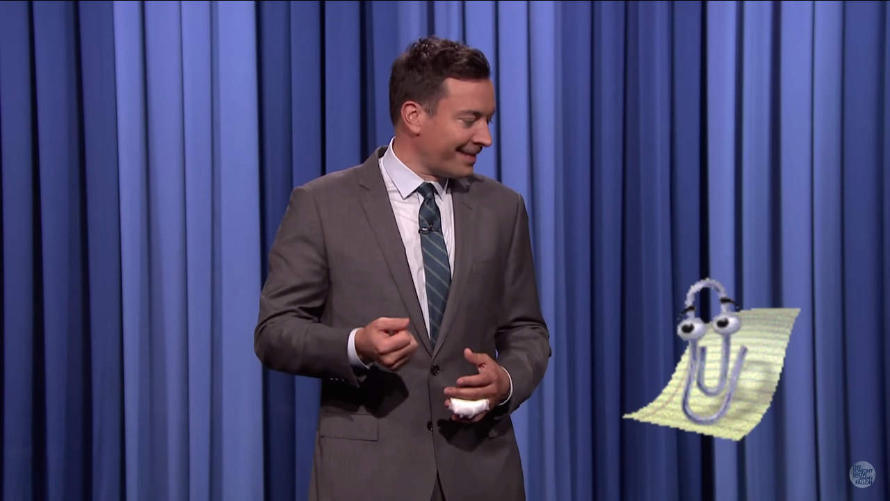 Jimmy Fallon Clippy Windows 10
